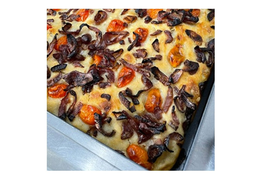 Cherry tomato & onion Focaccia