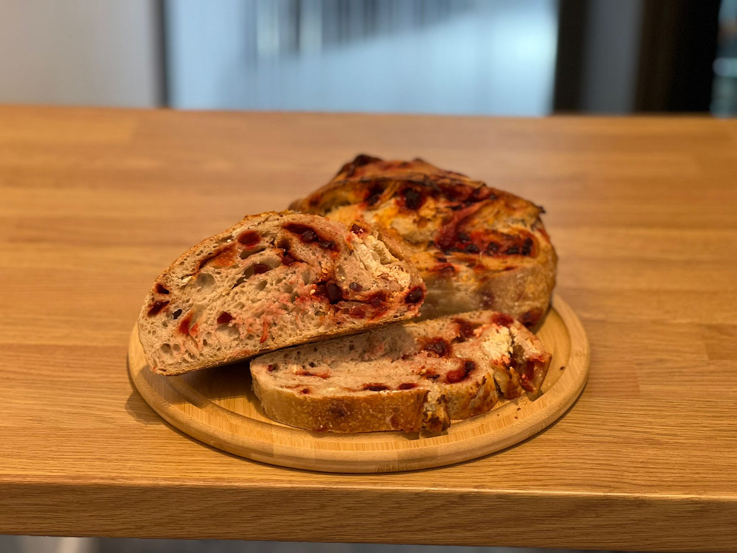 The Beetroot and Goats Cheese Sourdough